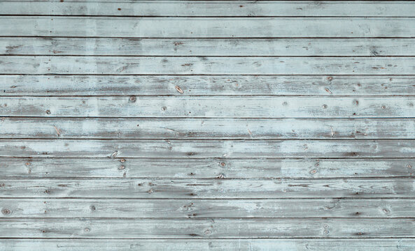 Vintage large Light Blue painted Wooden Wall Background