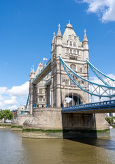 Fototapeta na wymiar Tower Bridge closeup vertical shot