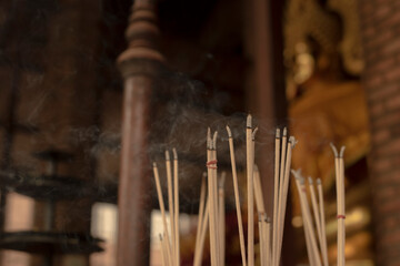 Burning incense to make a wish This is normal for Buddhists. Sometimes I may not make a wish but as a point of worship