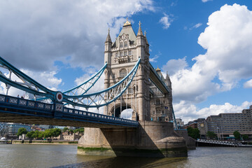 Panoramic view of the Tower bridge in UK