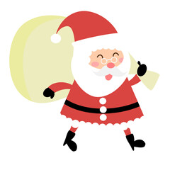 santa claus with bag