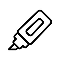 highlighter line icon illustration vector graphic
