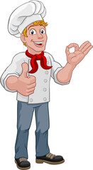 Chef Baker Cook Man Cartoon Character