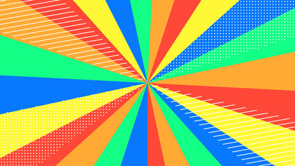 放射状のラインが回転する背景