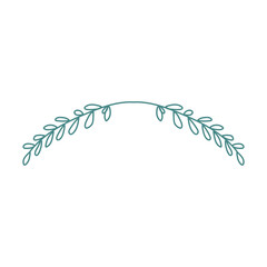 doodle leaf wedding decoration