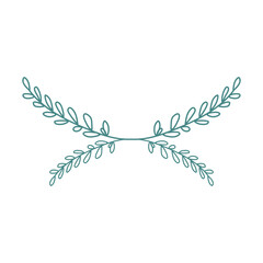 doodle leaf wedding decoration