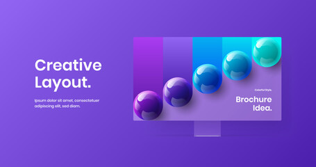 Modern website screen vector design concept. Abstract computer monitor mockup site layout.