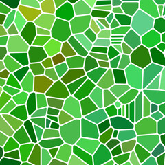 Obraz na płótnie Canvas abstract vector stained-glass mosaic background - green and brown