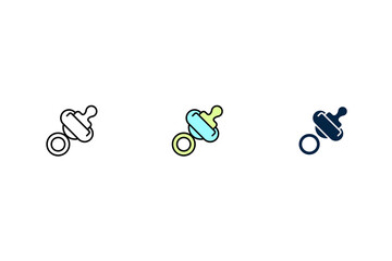 Toys icon. Simple element illustration. Toys concept outline symbol design.