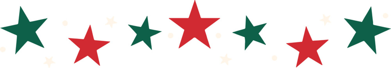 Obraz premium Christmas Star Decorative Line