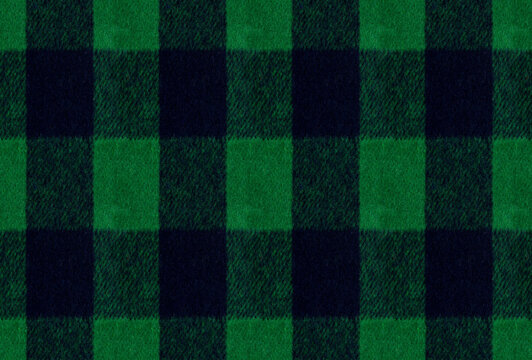 Seamless Green Gingham Check Wool Texture