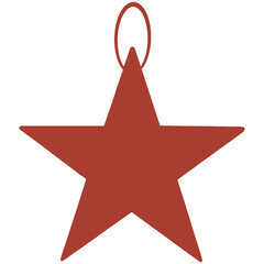 Christmas and New Year Star Hanging Ornament Decoration