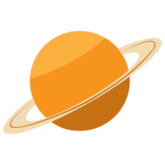 cartoon saturn illustration © Jidapa