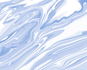 Obraz premium Abstract watercolor liquid art of light blue and white color. illustration color flow of water for basic background concept.