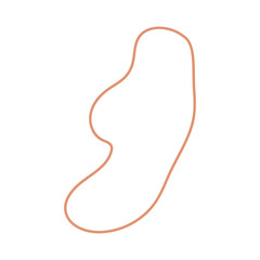 abstract minimalist blob shape decoration