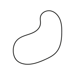 abstract minimalist blob shape decoration