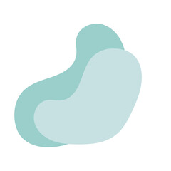 abstract minimalist blob shape decoration