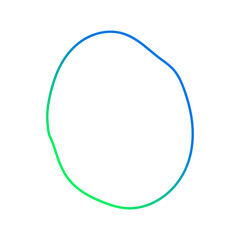 abstract minimalist blob shape decoration gradient