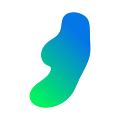 abstract minimalist blob shape decoration gradient