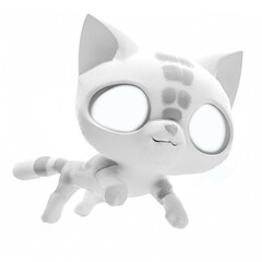 Robot baby cat jumping