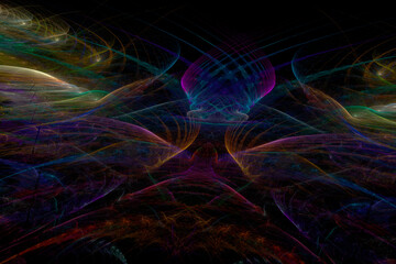 Abstract background shape design template, futuristic background, art shape pattern, Multicolour wall background. colourful textured. Transparent lines and spots. Texture backdrop. Abstract background