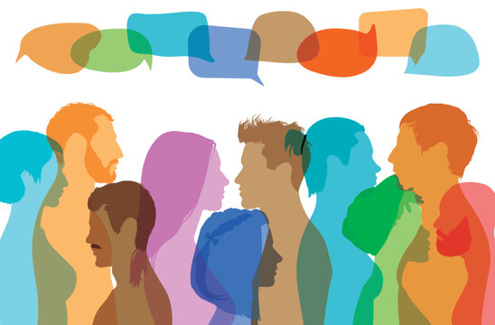 Communicating and collaborating. Socialising and informing. Creating a conversational bubble with a multiethnic group of people. Sharing ideas and thoughts. 