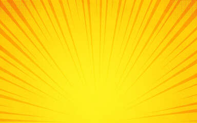 Pop art Yellow sun burst comic zoom colorful halftone vintage backdrop for comic superhero text © Inspirapkd