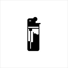 Lighter icon vector. Thin line lighter outline icon vector illustration on white background.