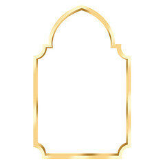 Gold frame islamic