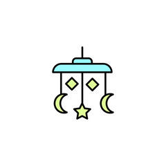 Toys icon. Simple element illustration. Toys concept outline symbol design.
