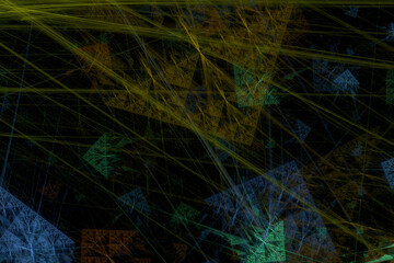 Abstract background shape design template, futuristic background, corner triangle art shape pattern, Multicoloured wall background. colourful textured. Transparent lines and spots