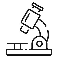 Laboratory Microscope line icon. Lab Concept Vector illustration