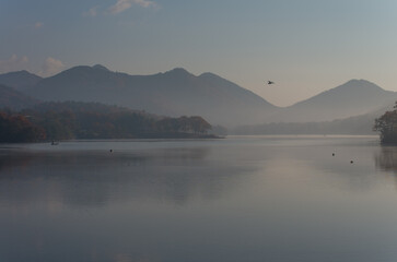 千丈寺湖（兵庫県三田市）の秋