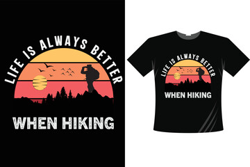 t shirt design hiking
