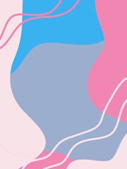 simple soft backgrounds and textures with colorful abstract art creations, minimalist portrait poster design. retro psychedelic style and Groovy hippie 90s background