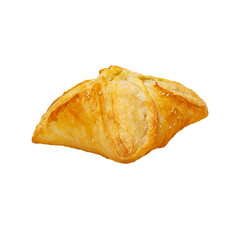 Isolated Fresh puff with cheese