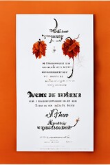 Fototapeta Poster with halloween theme and tekst obraz
