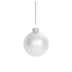 white Christmas ball isolated png