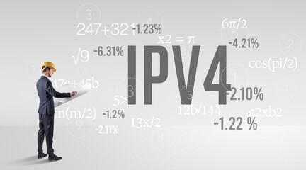 Engineer in hard hat with abbreviation