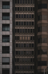 Facades of office buildings in downtown San Francisco