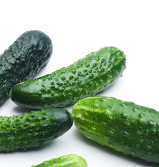 cucumber isolated on white background
