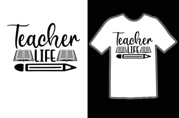 Teacher life svg design