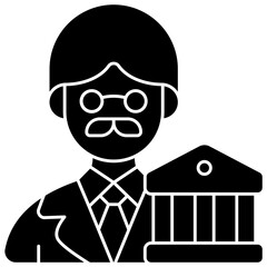 banker solid icon