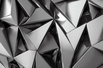 Abstract futuristic technology steel background. Trendy metallic surface design. 3D illustration.