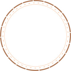 Obraz premium Circular Border Frames Isolated on White Background. Trendy design element for border frame, logo, blackout tattoo, symbol, web, prints, posters, template, pattern and abstract background