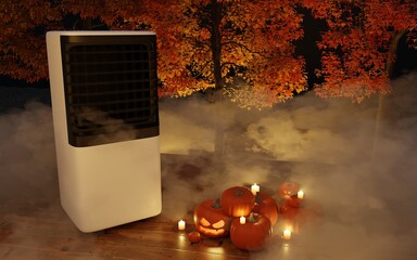 halloween portable air conditioner 3d