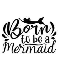 Fototapeta premium Mermaid Svg Bundle,Mermaid Svg,Give Me Vitamin Sea Svg,Birthday Girl Svg,Mermaid Spirit Svg,Mermaid Babe Svg,Mer Mama Svg