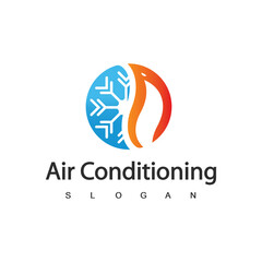 Air Conditioning Logo, HVAC Logo Concept