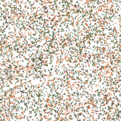Abstract transparent rectangular brush strokes. Grey, orange and green colors on the white background. Seamless pattern