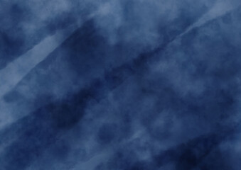 暗い青色の水彩風の背景素材
